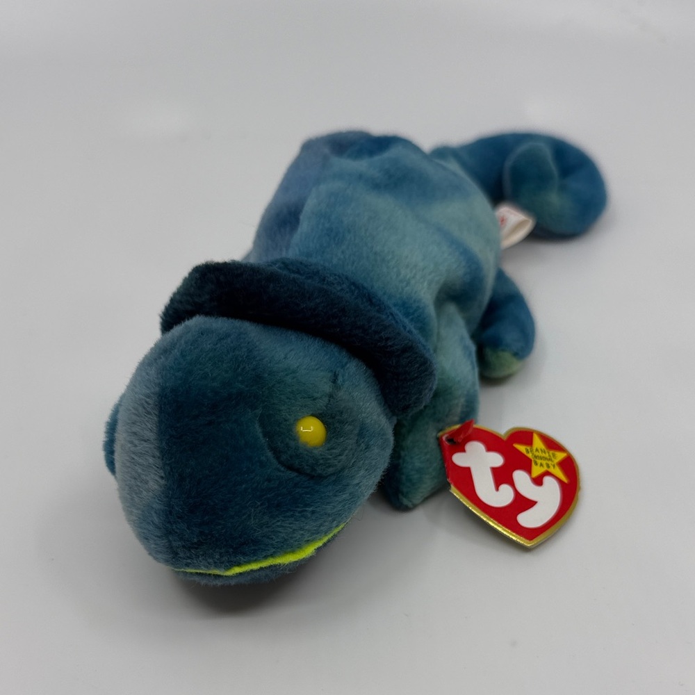 Ty Blue and Green Chameleon Plush ‘ Rainbow’
